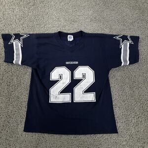 Vintage Dallas Cowboys Jersey Boys Large NFL Football Emmitt Smith 22 Logo 7 90s